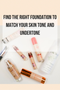 Find the right foundation to match your skin tone and undertone